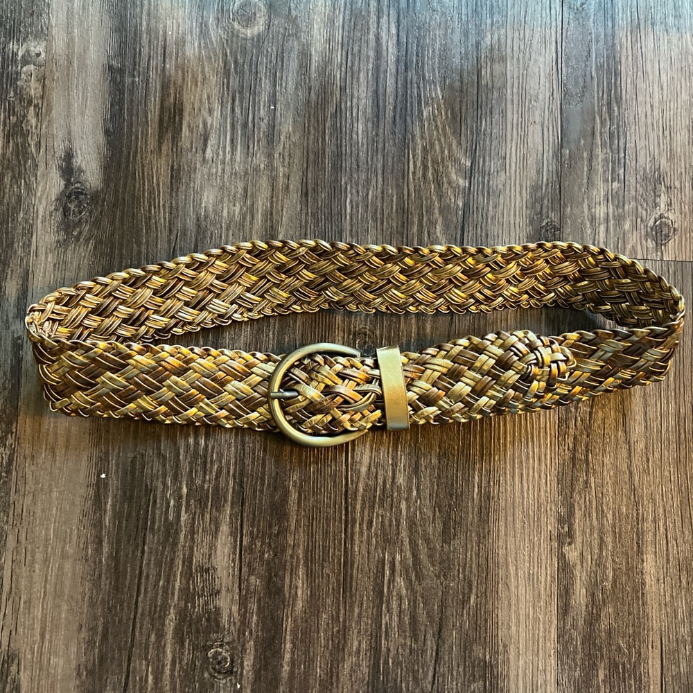 Woven Gold and Bronze Belt